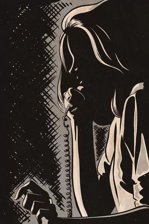 Noir Hurry by Joseph McDermott wall art