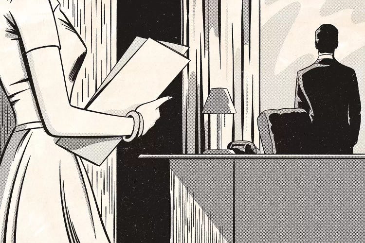 Noir Office by Joseph McDermott wall art