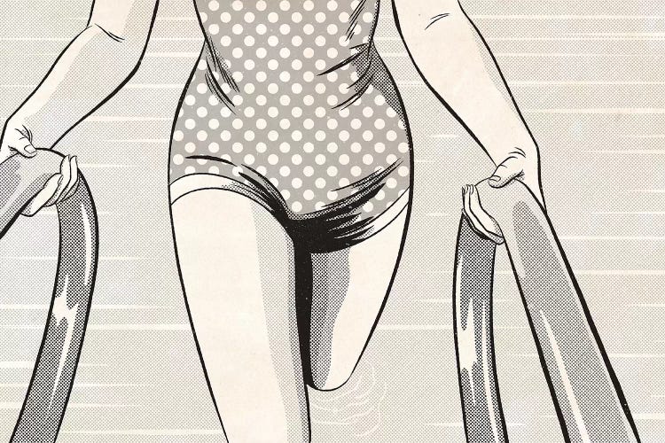 Noir Swim by Joseph McDermott wall art