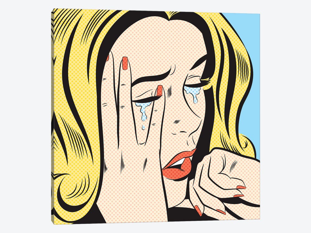 Crying Woman by Joseph McDermott 1-piece Canvas Print