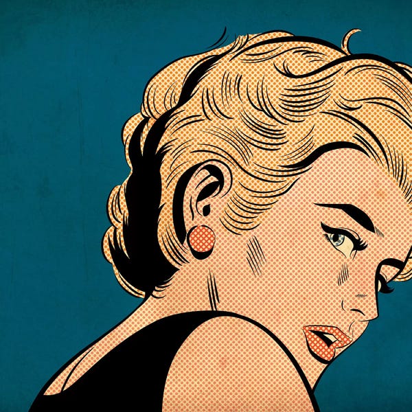 Similar To Roy Lichtenstein: Girl With Red Earring by Joseph McDermott