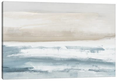Vista Aqua Canvas Art Print - Coastal & Ocean Abstract Art