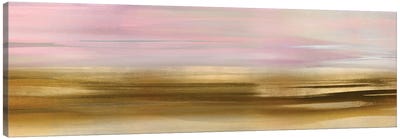 Gold Rush Pink Blush III Canvas Art Print - Field, Grassland & Meadow Art