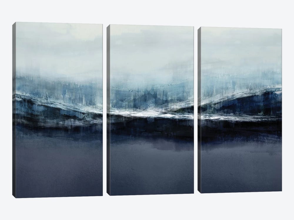 Ascending Blue by Jake Messina 3-piece Canvas Wall Art