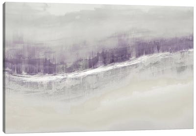Flowing Amethyst Canvas Art Print - Linear Abstract Art