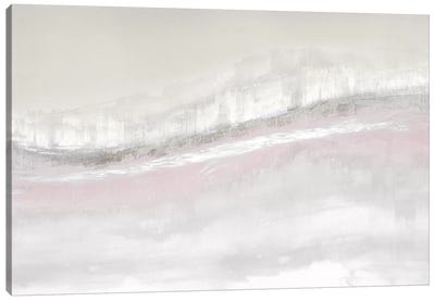 Flowing Blush Canvas Art Print - Linear Abstract Art