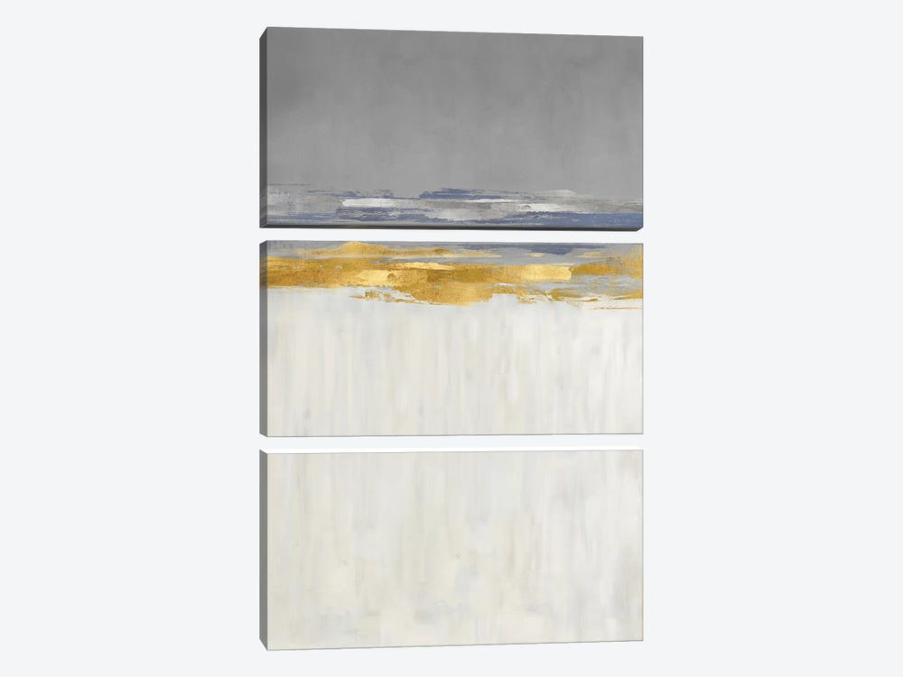 Gold and Silver I by Jake Messina 3-piece Canvas Wall Art