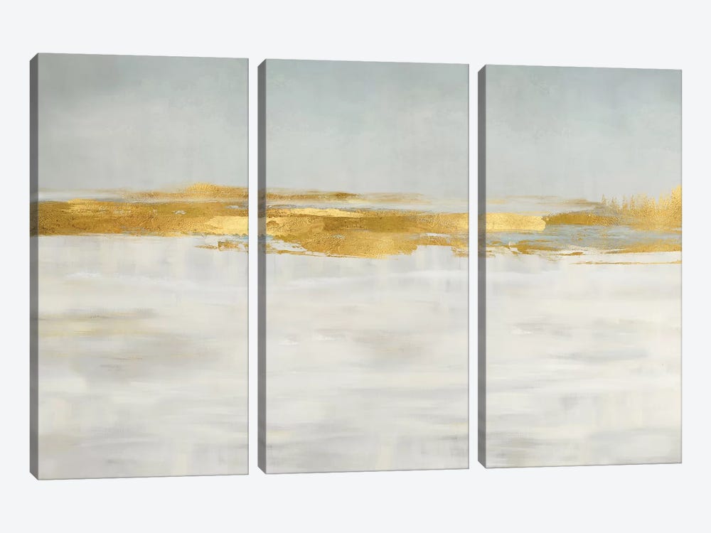 Gold Horizon I by Jake Messina 3-piece Canvas Artwork