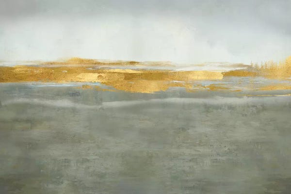 Linear Abstract: Linear Gold on Gray by Jake Messina