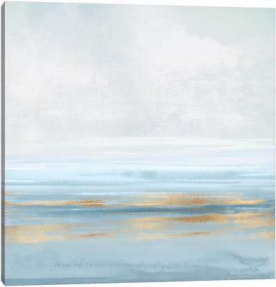 Sky Blue Reflection I Canvas Art Print - Minimalist Office