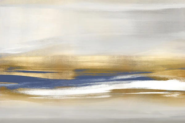 Glam Bedroom: Gold Rush Blue I by Jake Messina