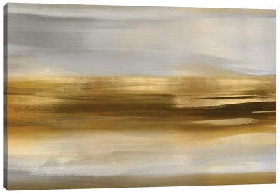Gold Rush I Canvas Art Print - Linear Abstract Art
