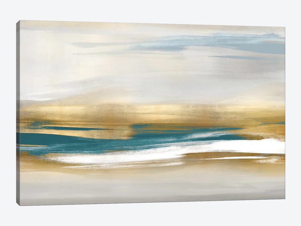 Gold Rush Teal I by Jake Messina 1-piece Canvas Artwork