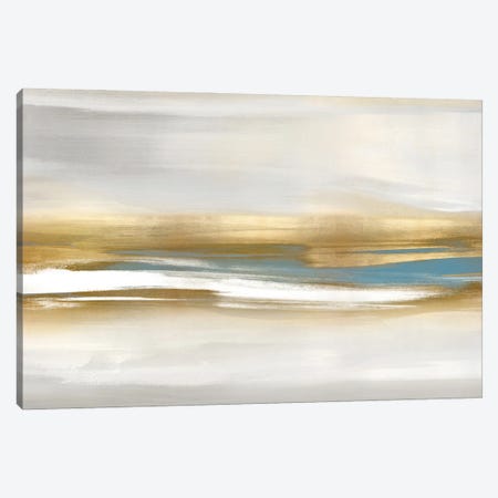 Highlight Gold And Teal I Canvas Print #JME82} by Jake Messina Canvas Artwork
