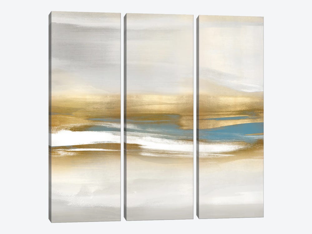 Highlight Gold And Teal II by Jake Messina 3-piece Art Print