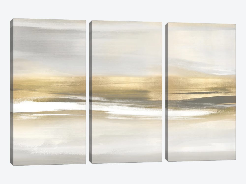 Highlight Gold I by Jake Messina 3-piece Canvas Wall Art