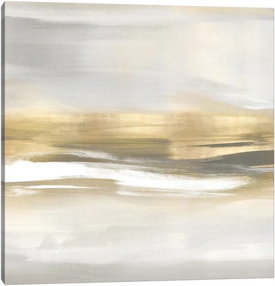 Highlight Gold II Canvas Art Print - Linear Abstract Art
