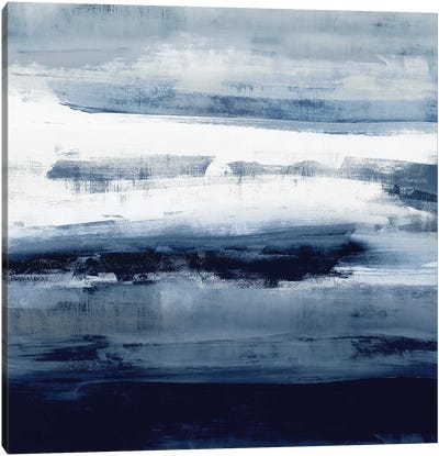 Indigo Passage II Canvas Art Print - Coastal & Ocean Abstract Art