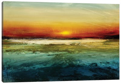 Setting Sun Canvas Art Print - Jake Messina