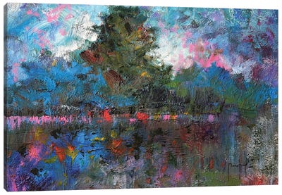 Blue Landscape Canvas Art Print - Joseph Marshal Foster