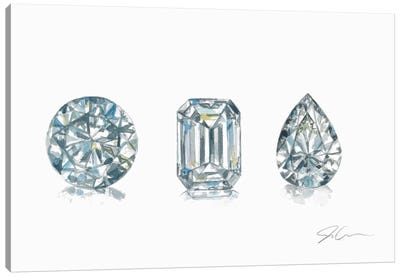 Diamonds Canvas Art Print - Jackie Graham