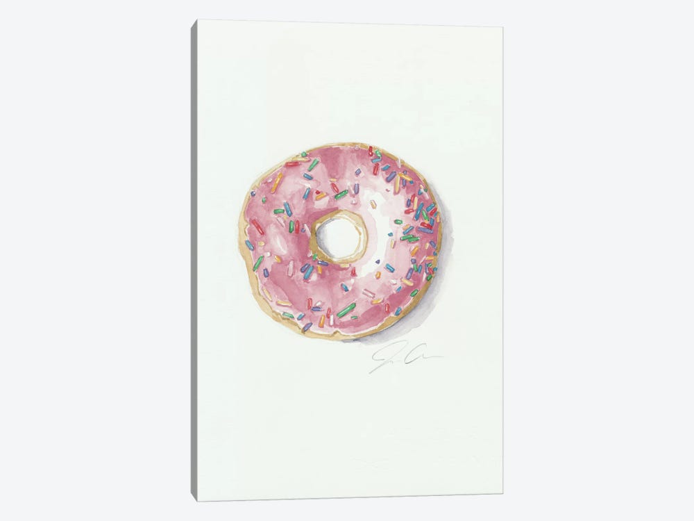 Donut Worry, Be Happy by Jackie Graham 1-piece Canvas Art