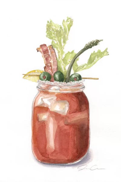 Food & Drink Still Life: It's Brunch O'Clock Somewhere by Jackie Graham