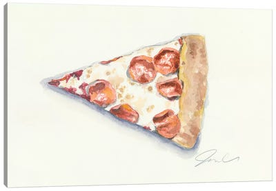 Pizza Canvas Art Print - Polished
