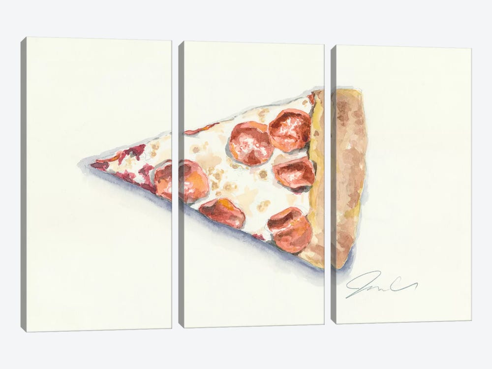 Pizza by Jackie Graham 3-piece Art Print