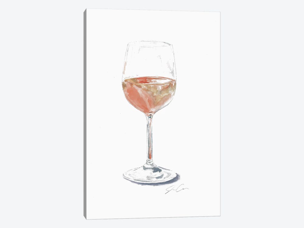 Rose Wine by Jackie Graham 1-piece Canvas Art