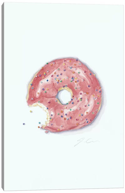This Is Not A Donut Whole Canvas Art Print - Donut Art