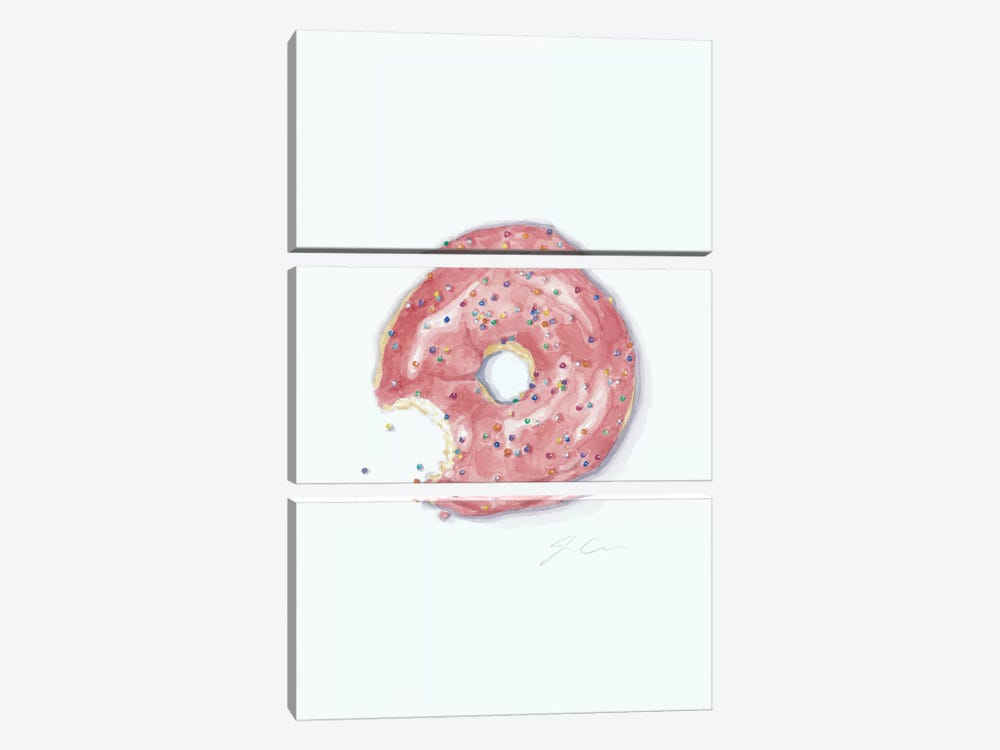 This Is Not A Donut Whole by Jackie Graham 3-piece Canvas Artwork