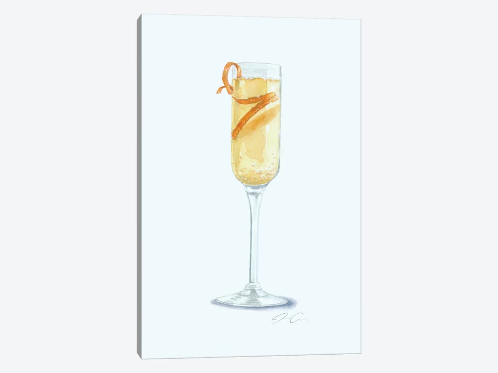 Brunch, Mimosa, Repeat by Jackie Graham 1-piece Canvas Print