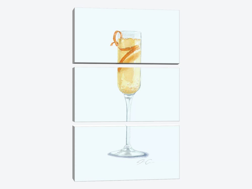 Brunch, Mimosa, Repeat by Jackie Graham 3-piece Art Print