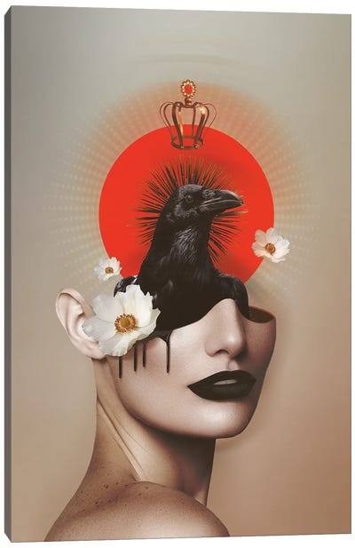 Dixit Corvo Canvas Art Print - Pop Surrealism & Lowbrow Art