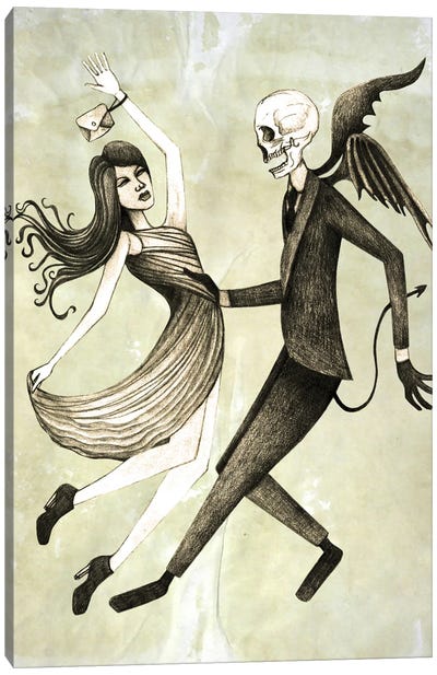 Dance Canvas Art Print - Demon Art