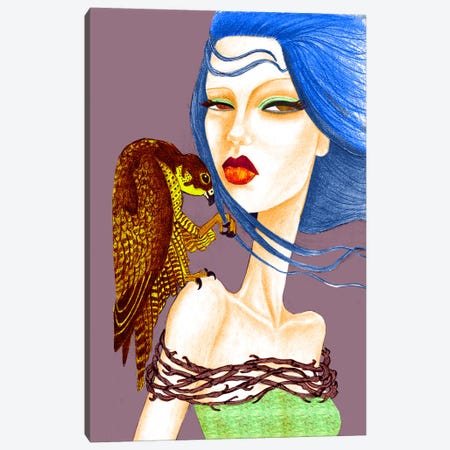 Falcon Canvas Print #JMI19} by Jami Goddess Canvas Art Print
