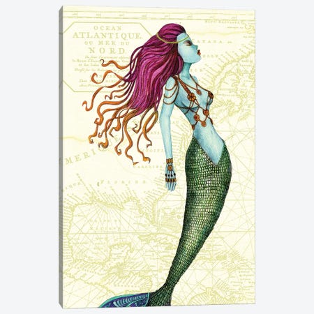 Mermaid II Canvas Print #JMI39} by Jami Goddess Canvas Print