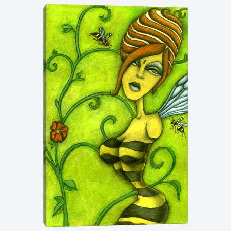 Queen Bee Canvas Print #JMI51} by Jami Goddess Art Print