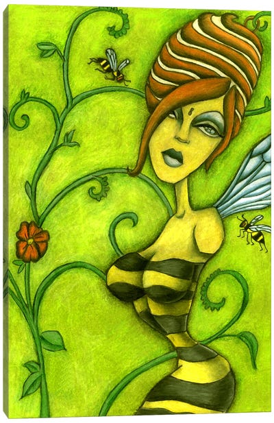 Queen Bee Canvas Art Print - Jami Goddess