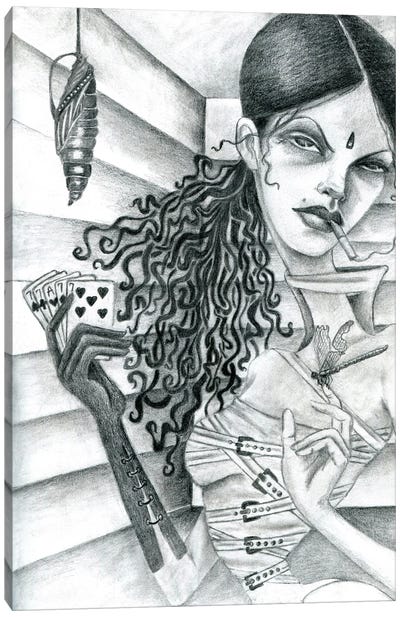 Cassandra (Drawing) Canvas Art Print - Jami Goddess