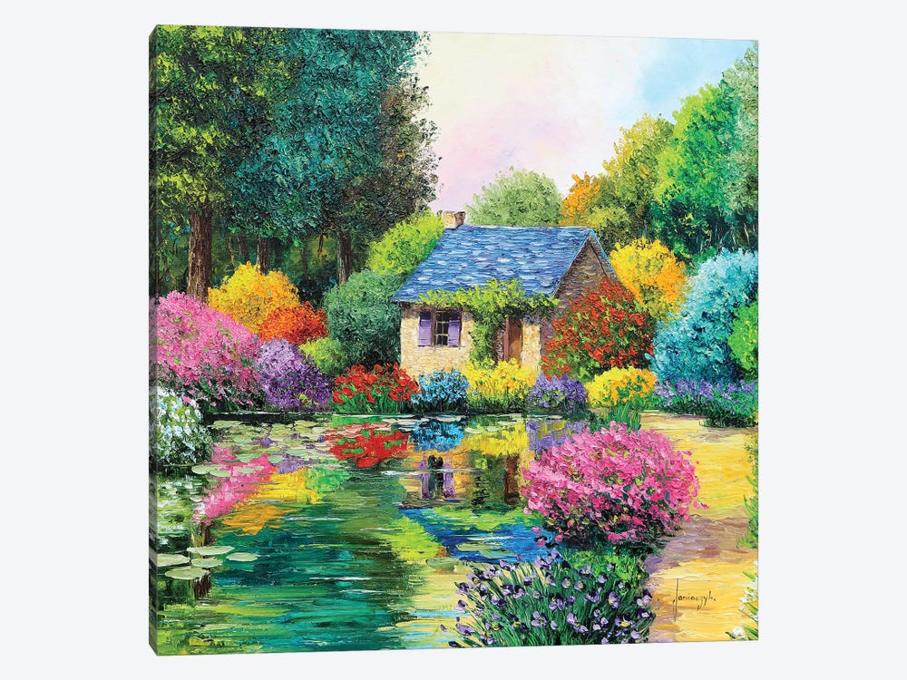 Little House In The Wood by Jean-Marc Janiaczyk 1-piece Canvas Print