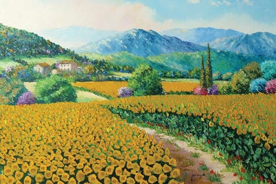 Sunflowers by Jean-Marc Janiaczyk canvas print