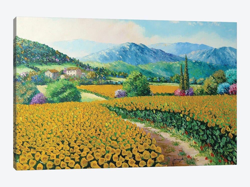 Sunflowers by Jean-Marc Janiaczyk 1-piece Canvas Art Print