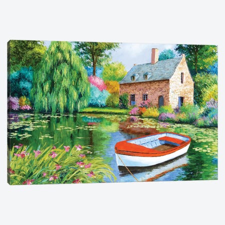 The House Pond Canvas Print #JMJ24} by Jean-Marc Janiaczyk Canvas Art
