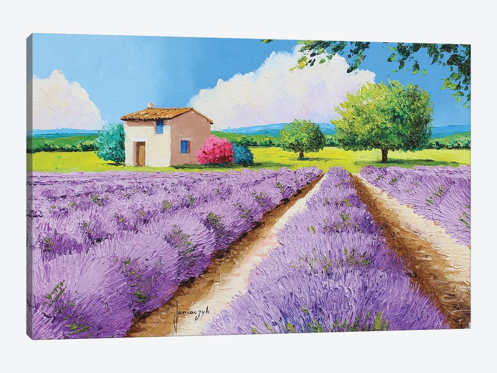 House With Blue Shutters In Provence by Jean-Marc Janiaczyk 1-piece Art Print