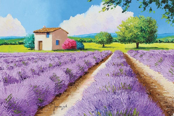 Herbs: House With Blue Shutters In Provence by Jean-Marc Janiaczyk