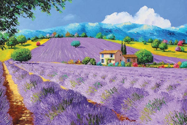 Rhode Island: Lavenders Under Sunshine by Jean-Marc Janiaczyk