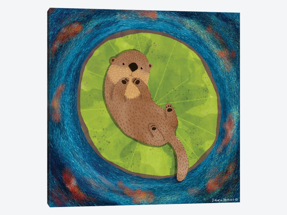 Otter Sweet Dreams by Juliana Motzko 1-piece Canvas Wall Art