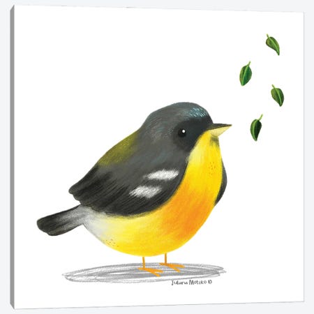 Tropical Parula Bird Canvas Print #JMK146} by Juliana Motzko Canvas Print